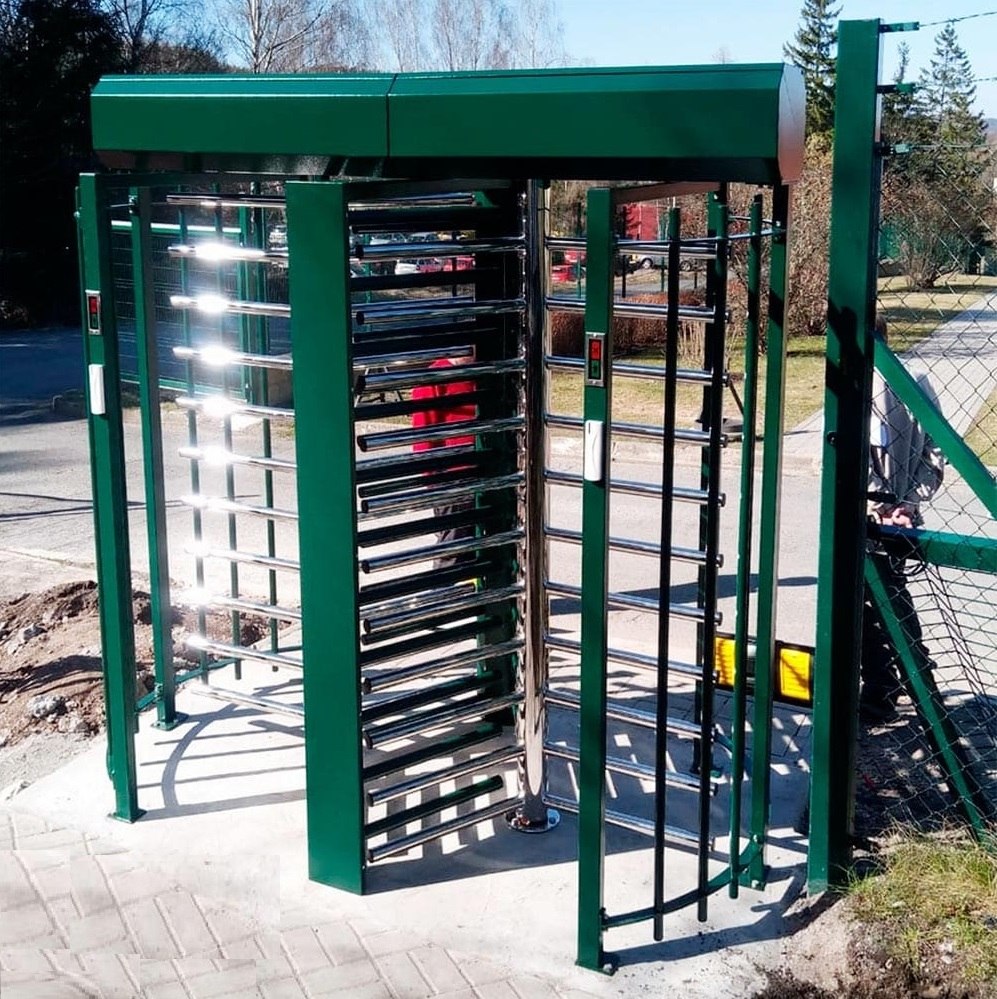 Full-height pedestrian turnstiles